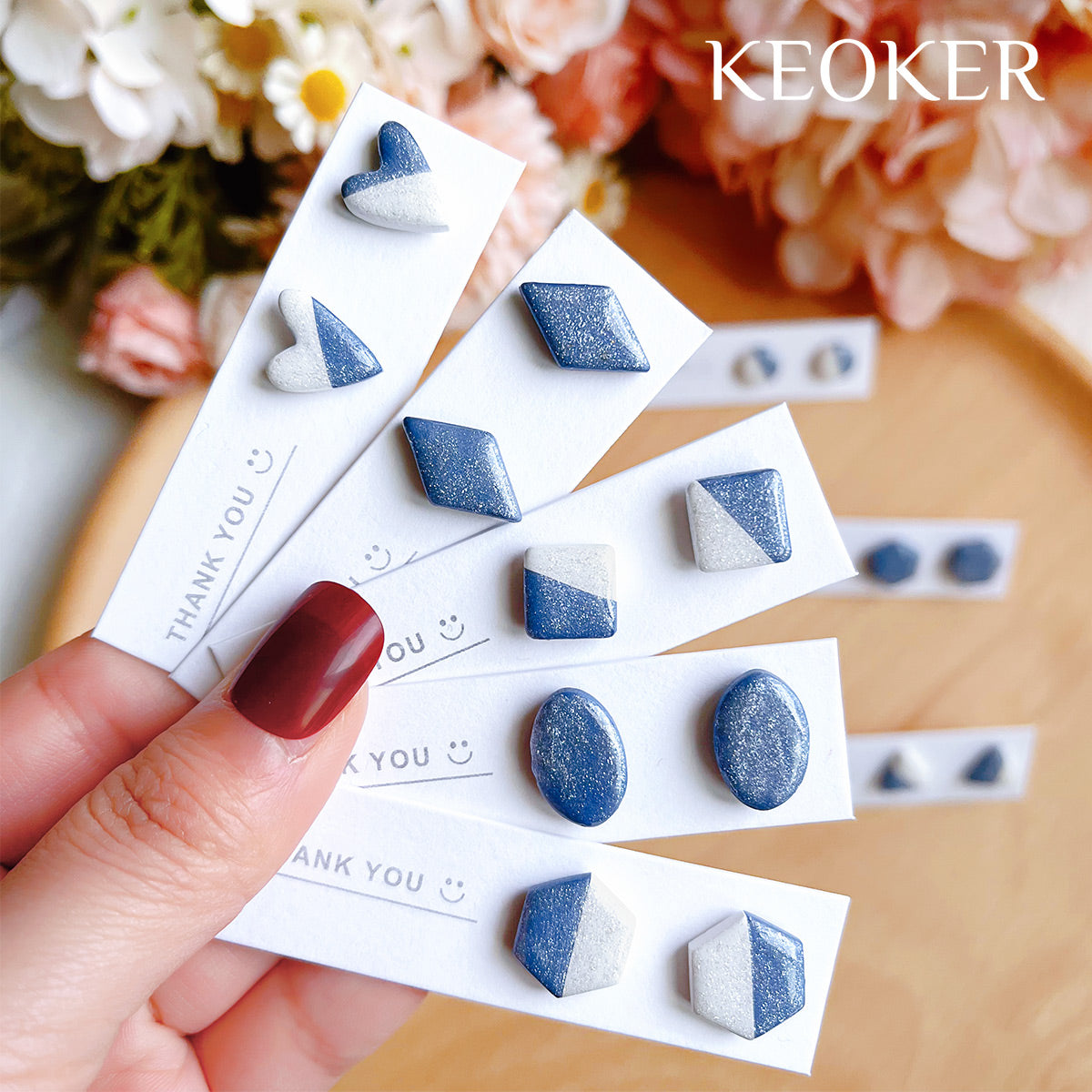 KEOKER Geometric Polymer Clay Cutters(10 Shapes)