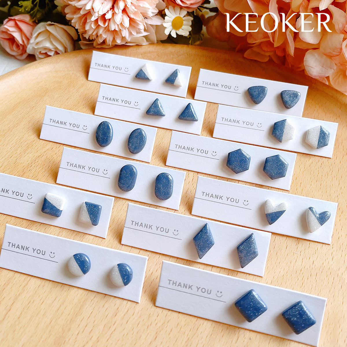 KEOKER Geometric Polymer Clay Cutters(10 Shapes)