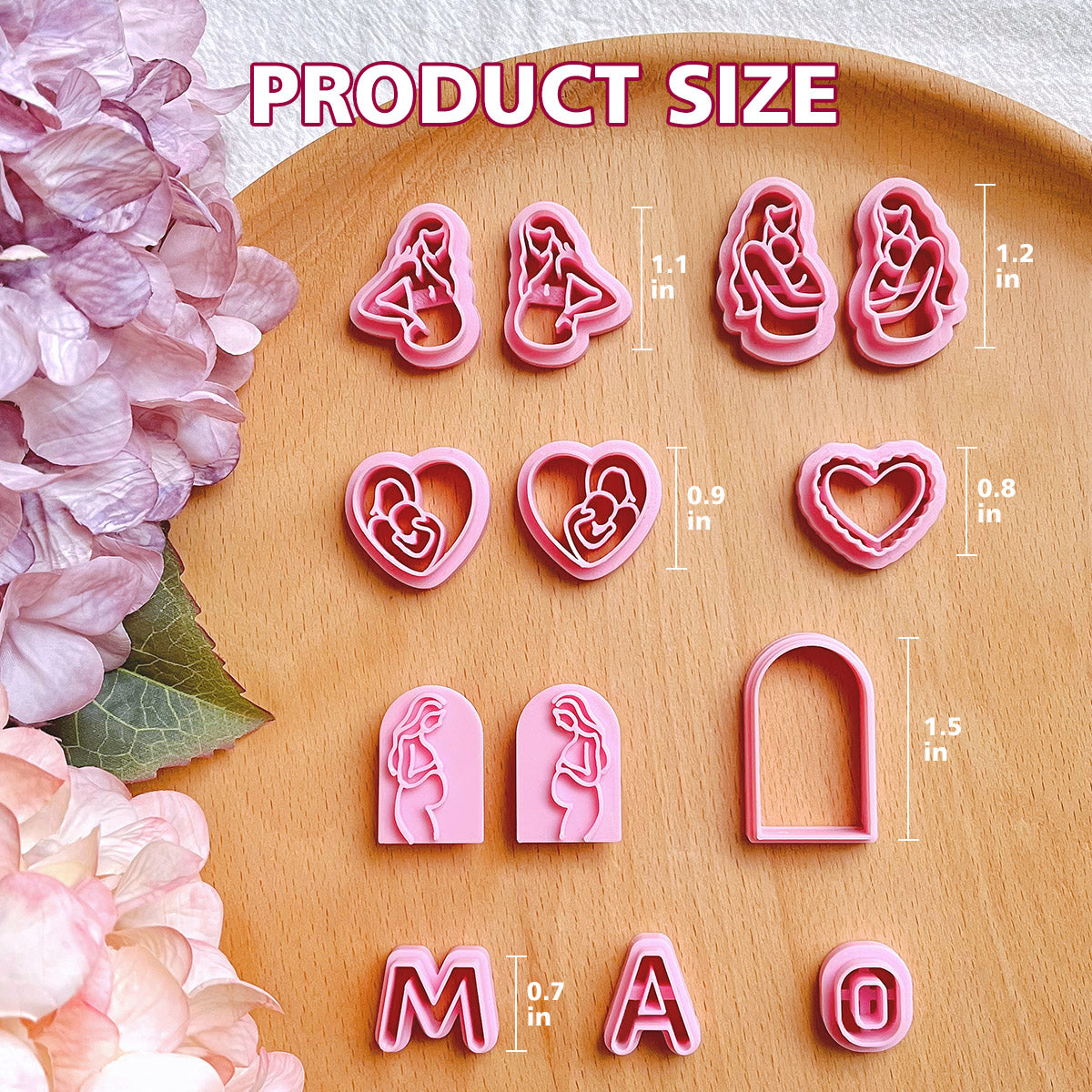 KEOKER Mothers Day Polymer Clay Cutters(13 Shapes)