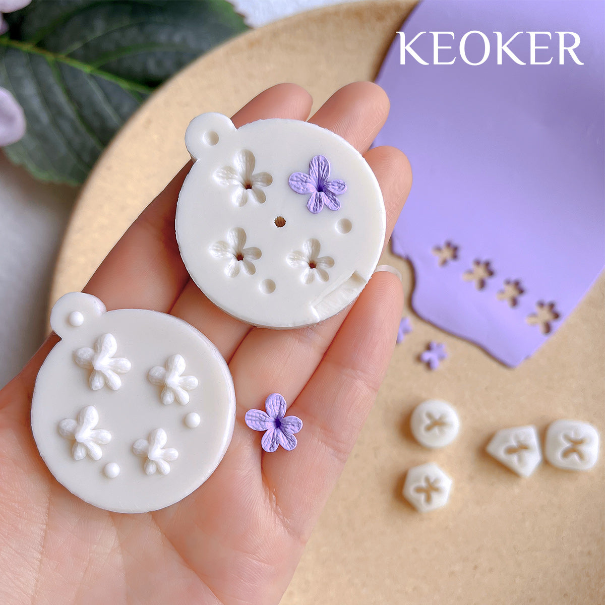 Button molds best sale for polymer clay