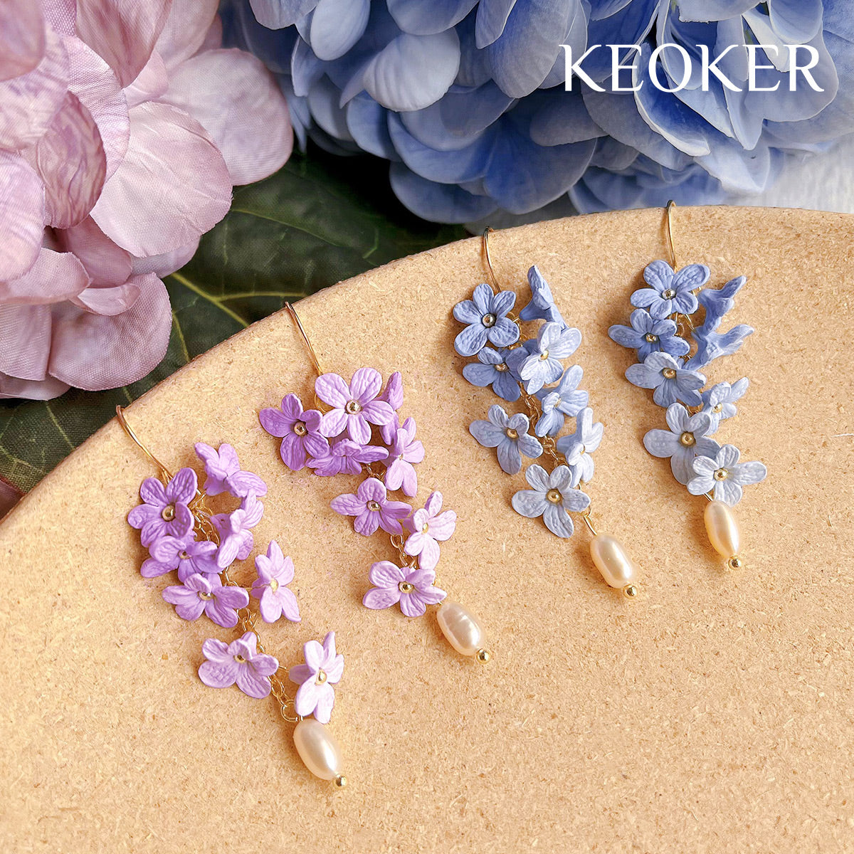 KEOKER Flower Polymer Clay Molds(6 Pcs)