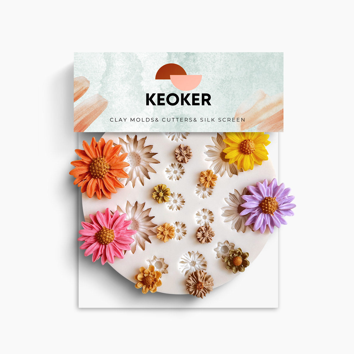 KEOKER Flower Polymer Clay Molds